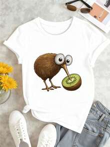 Women T-Shirts - White - View 2