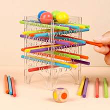 Children's Puzzle 3-In-1 Game Color Drawing Stick Parent Child Early Education Puzzle Interactive Toy Sensory Integration Training Game Puzzle Toy Logical Thinking Board Game Focus Hand Eye Coordination Training Color Matching - Interactive Board Games - View 6