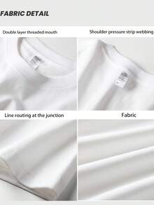 T-shirt vintage tendance pour homme, disponible en grandes tailles, à manches courtes, idéal pour les jeunes hommes. Confectionné dans une matière de haute qualité avec des imprimés, ce haut est parfait pour l'été. - Blanc - Voir 3