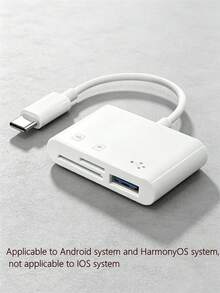 قارئ بطاقة Micro SD محول 3 في 1 USB-C، متوافق مع أجهزة Type-C - مشاهدة 3