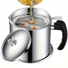1 Set Kitchen Oil Container - 47.33oz Oil Storage Tank With Filter Lid And Easy-Pour Handle, Suitable For Storing Various Liquids, Ideal For Outdoor BBQ, Kitchen, Air Fryer And Camping, Olive Oil Dispenser Oil Storage Tank, Home Living, Kitchen Restaurant, Kitchen Gadget, Oil Sprayer, Oil Storage Tank - View 13