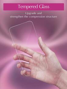 2 piezas de película protectora de pantalla de vidrio templado de alta definición ultra resistente, resistente a los arañazos, dureza 9H, fácil instalación, adecuado para iPhone 17 Pro Max a serie 11 - transparente - Ver 3