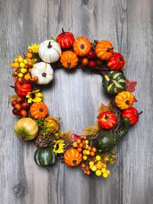 10/5/1pc-Mixed Artificial Pumpkin Set,Realistic Mini Foam Pumpkins,Suitable For Thanksgiving Autumn Harvest Decoration,Autumn Theme Table Centerpiece,Rustic Farmhouse Home Decor,Suitable For Halloween Party And Photography Props - Multicolor - View 6
