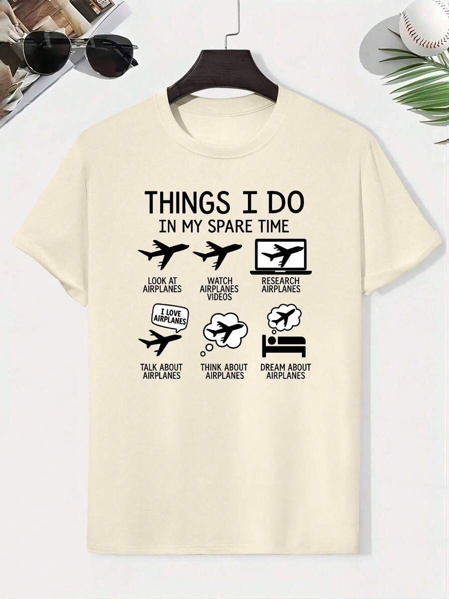 Boys' Graphic Print Cotton T-Shirt, Creative Kids' T-Shirt, Lightweight And Comfortable Short Sleeve Casual T-Shirt, Summer Clothes For Children - 灰色 - 查看 1