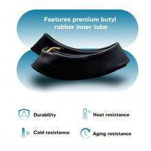 1pc 14*2.125 Inch Diagonal Inner Tube, High Elasticity Leak-Proof, Suitable For Scooters, Electric Bikes And Other Compatible Tires - Multicolor - View 11