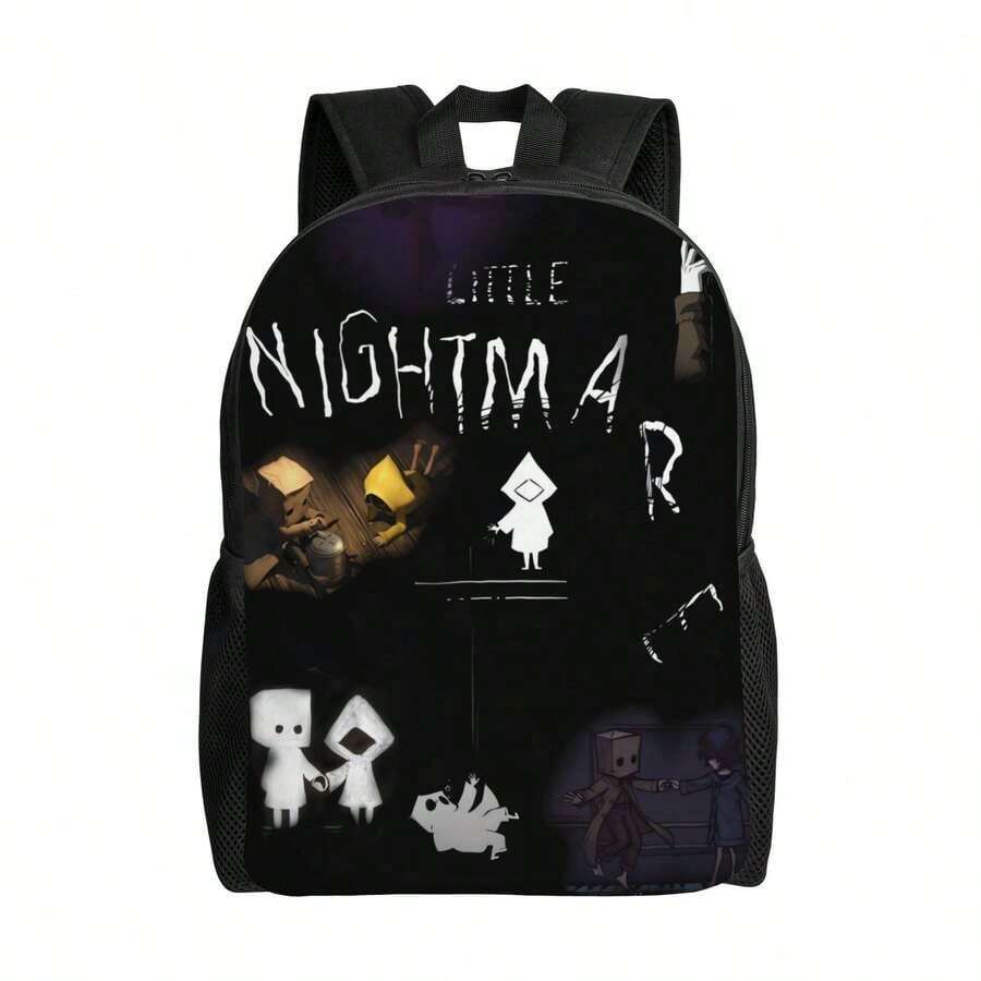 <Nightmare Before="" Christmas="">Backpack - Simple Single Layer Student Bag With 'Nightmare Before Christmas' Character Pattern, Lightweight Daily Backpack Suitable For University, Travel, Work - Easy To Clean Backpack For Teenagers And Adults (Black/White Design) - Compatible With 'Nightmare Before Christmas' Fans, Student Backpack, University Essentials, Fun Design, Durable Shoulder Straps, Daily Commuting, Accessories, Sturdy Structure, Teen Accessories, Men's Backpack, Men's Backpack, Travel Backpack, Men's High-Quality Backpack, Premium Men's</Nightmare> - Trộn - Xem 1