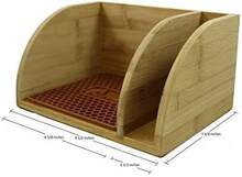Caddy For Pour Over Coffee Maker, Bamboo Stand Fits Chemex, , Cosori, HexNub Coffee Carafes, Heatproof Mat, Filter Holder - White - View 4