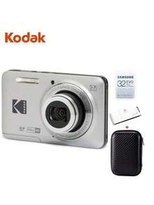 Kodak Máy ảnh kỹ thuật số FZ55: Máy ảnh kỹ thuật số nhỏ gọn, cơ bản, lý tưởng cho gia đình, độ phân giải 16.35MP, ống kính góc rộng 28mm, zoom quang học 5x, quay video 1080p, màn hình 2.7 inch, nhiều chế độ chụp, nhỏ gọn, tiện mang theo khi ở nhà và đi du lịch. - Xem 21