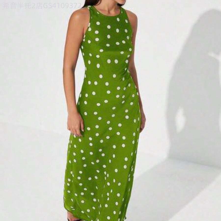Women Midi Dresses - 綠色的 - 查看 1