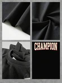 Show Off Your Winning Spirit With This Women's T-Shirt Featuring The Word CHAMPION, Symbolizing Achievement And Unwavering Dedication To Your Most Ambitious Goals. Carry The Inspiration Of Excellence And Triumph With You Wherever You Go. Made With Soft, Breathable Fabric For All-Day Comfort. The Distinctive Contrasting Text Adds A Modern And Bold Touch. Perfect For Any Casual Occasion. - 黑色 - 查看 4