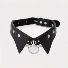 2 chiếc mặt nạ thời trang da PU nữ, phong cách Gothic Punk, vòng cổ choker chụp ảnh đường phố hộp đêm - Nhiều màu - Xem 7
