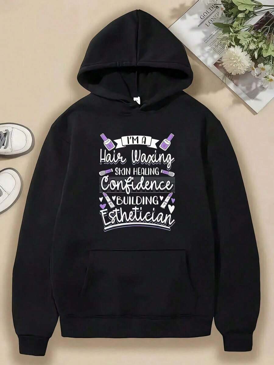 Compatible With 1 Men's Heavyweight Hoodie - Indigenous Inspired Graphic Print With Feather Design, Black With Red And White Lettering, Front Pocket, Regular Fit, Casual Outdoor Sweatshirt_089 - 黑色 12 - 查看 1