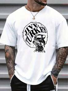 Men's Casual Short Sleeve Shirt 2026, 1 Piece, 100% Thick Cotton - Comfortable Round Neck, Soft And Attractive Top, Y2K Style For Men, Summer, Plus Size, Solid Color. - 魏斯 - 查看 10