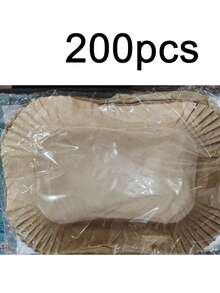 50/100/200片装空气炸锅一次性纸垫，长方形不粘烘焙纸，适用于双层空气炸锅，空气炸锅配件，防油防水空气炸锅厨房纸垫，空气炸锅纸 - 彩色 - 查看 12