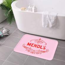 Mendl's Patisserie Bath Mat, Non-Slip Flannel Soft Doormat Floor Entryways Outdoor Indoor Front Door Mat - trắng - Xem 4