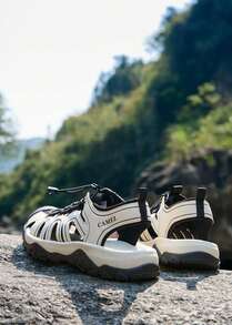 CAMEL CROWN Men's Sandals, Spring/Summer Breathable Water-Resistant Outdoor Sports Open-Toe Casual Sandals - /black - View 8