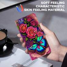 GLANDOTU Card Slot Holder PU Leather Phone Case Compatible With Multiple Phone Brands And Models - Multicolor - View 4