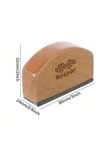 1 pieza Archivo de nivelación de trastes de guitarra de 6 pulgadas y 3 pulgadas, herramienta de reparación de lutier de madera de arce y acero al carbono, crea hilos lisos y bordes biselados, herramienta profesional de mantenimiento y reparación de guitarra, herramienta de lutier para estación de trabajo de guitarra - Marrón claro - Ver 3