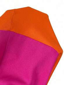 Vestido largo de mujer de cuello en V con bloques de color tejidos, atuendos de primavera y verano, ropa de verano, Día de San Valentín, atuendos de vacaciones para mujer, atuendos de playa para mujer - Azul - Ver 10