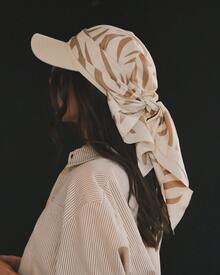 Women's Large Square Satin Scarf 90x90 Elegant Fashion Bandana For Hair And Neck - L7-Cáqui - 查看 10