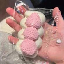 1 món đồ chơi bóp mềm hình bánh mochi kem dâu tây, đồ chơi giảm căng thẳng tự làm bằng silicon, hình bánh mì nướng, bánh mochi, bánh taiyaki, đồ chơi bóp giảm căng thẳng. - Nhiều màu - Xem 2
