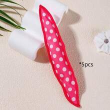 5pcs Hair Styling Tools, Sleep Curlers, Perm Rods, No-Heat Hair Curlers - Polka Dot Curls - View 13