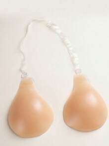 YIYANG Halter Neck Adhesive Lift Bra, Invisible Non-Slip Washable Adhesive Bra, Suitable For Small Bust, Backless And Strapless Design, Can Be Paired With Dresses, Swimsuits, Bikinis - Apricot - View 1