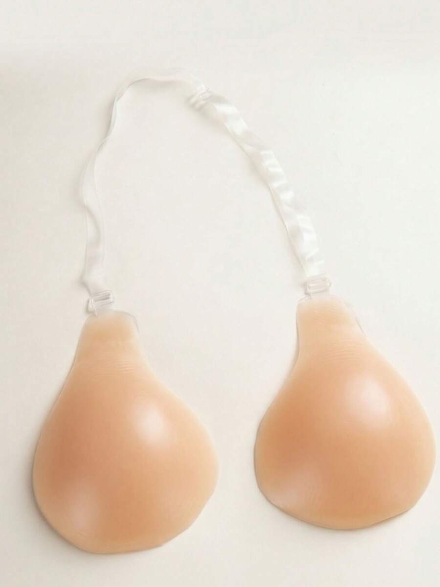 YIYANG Halter Neck Adhesive Lift Bra, Invisible Non-Slip Washable Adhesive Bra, Suitable For Small Bust, Backless And Strapless Design, Can Be Paired With Dresses, Swimsuits, Bikinis - Apricot - View 1