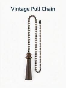 Dây kéo trang trí màu đồng 12 inch cho quạt trần, bộ 2 dây kéo quạt kiểu bãi biển, dây kéo quạt trần bằng đồng trang trí theo phong cách hàng hải - Loại A - Xem 11
