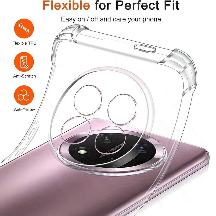 1 pieza Funda de teléfono con cojín de aire transparente, adecuada para Reno 15 5G/Reno 15c 5G/F31 5G/A6x 4G/5G/ A6/ A6S/ A6 Pro 4/5G/Find X9 Pro/Reno13 Pro 5G/Reno13 5G/Reno 10 5G y otras series [Versión internacional, no versión nacional], nueva funda de teléfono, protección de lente, anti-caída, anti-golpes, cubierta, funda de teléfono, funda protectora de teléfono, carcasa de teléfono, funda de teléfono, funda anti-caída - transparente - Ver 1