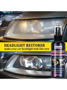 KineShineX 汽車大燈修復劑、清潔劑與防黃噴霧-快速消除氧化與霧氣的解決方案。這款DIY大燈修復拋光劑具有防刮與抗UV特性,能有效恢復車輛大燈的清晰度與亮度。無需打磨即可形成耐用且晶瑩剔透的保護塗層。汽車美容與維護的必備配件,適用於所有車型。 - 多色 - 查看 3