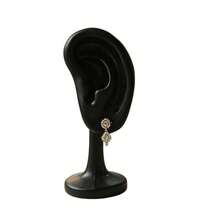 2 piezas Soporte de exhibición de pendientes con forma de oreja de resina, organizador de joyas con modelo de oreja realista, estante expositor de aretes y pendientes para fotografía, exhibición minorista y almacenamiento de tocador - Multicolor - Ver 11
