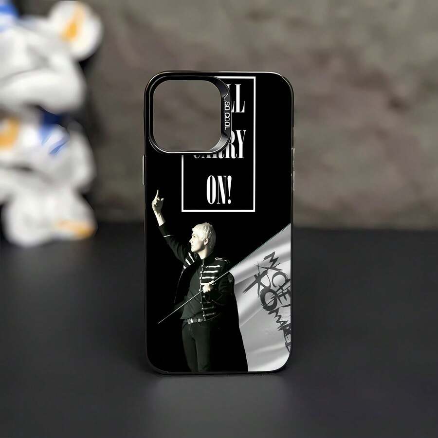 Gerard Way's Black And White Parade Theme Phone Case. Compatible With Apple, , , And Honor Phones. Made Of TPU Silicone, They Offer Protection Against Bumps And Drops. Gifts For Mom - 黑色 - 查看 1