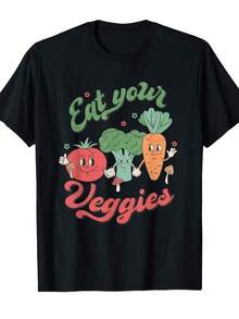 Farmer Market Vegetable Shirt T - Black - View 11