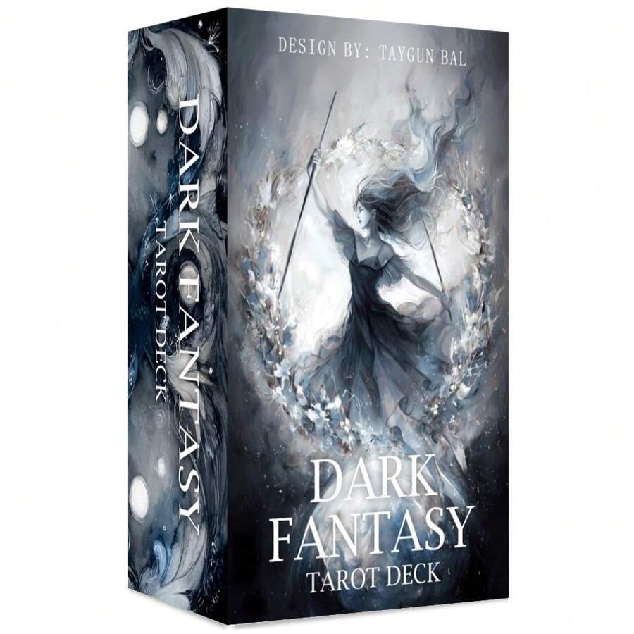 78-Card Tarot Deck Set, Dark Fantasy Style, Includes Guidebook, Suitable For Beginners To Advanced Players, Divination Tool, Card Game - Multicolor - View 1