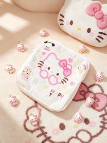 1PC Large-Capacity Sanitary Napkin Storage Bag, Cute Cartoon Kitten Pattern Sanitary Napkin Storage Bag, Portable Menstrual Products Set, Multi-Functional Waterproof Storage Bag - Multicolor - View 3