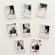 10/5/2 Packs 3 Inch Magnetic Photo Frames, Mini Fridge Magnet Picture Frame, Desktop Tabletop Display, Father's Day Gift Summer Home Decor European Travel Memory Rustic Boho Keepsake - Multicolor - View 1