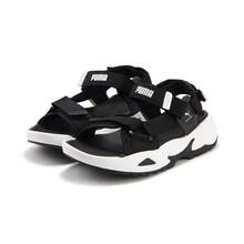 Puma Sandalias deportivas unisex de punta abierta, con cierre de gancho y bucle para playa - Negro - Ver 1