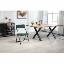 Folding Chairs In A Pack Of 2 – Folding Dining Chairs With Cushions, Portable And Already Assembled, Additional Folding Chairs For Guests, Kitchen, Office, Wedding And Party - 綠色 - 查看 3