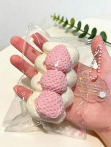 1 món đồ chơi bóp mềm hình bánh mochi kem dâu tây, đồ chơi giảm căng thẳng tự làm bằng silicon, hình bánh mì nướng, bánh mochi, bánh taiyaki, đồ chơi bóp giảm căng thẳng. - Nhiều màu - Xem 3