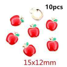 10pcs Fruit Enamel Metal Charms Apple Orange Carrot Pendant For DIY Necklace Bracelet Jewelry Making Findings Supplies - Fruit - View 11