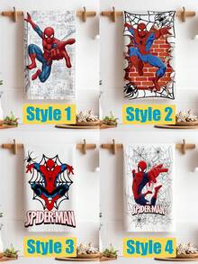 Marvel 漫威蜘蛛侠印花厨房巾。多种经典图案可选。柔软亲肤，吸水性强，可水洗，经久耐用，不易褪色。是漫威粉丝打造个性化厨房和日常清洁的理想之选。 - 多款 - 查看 4