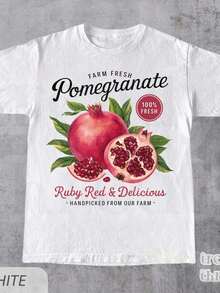 Women's T-Shirt With Tropical Fruit And Strawberry Print, Featuring A Strawberry Design And Strawberry Lifestyle: Casual Short-Sleeved Summer T-Shirt With A Round Neck, Soft And Breathable, White Strawberry Design, Loose And Comfortable For Everyday Wear, Machine Washable, Suitable For The Beach And Strawberry-Themed Clothing - Offers Fun Clothing For Strawberry Lovers - 白色 3 - 查看 1