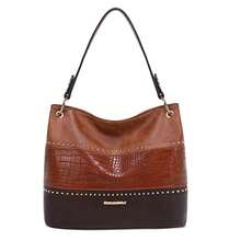 Hobo Bag For Ladies Shoulder Handbags With Back Pocket Purses, With Zipper, Purses, With Zipper - B-brown/Coffee - View 1