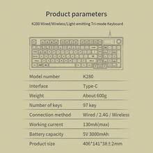 Lenovo K280 97 Keys Wireless Keyboard, Tri-Mode Connection With Bluetooth, 2.4G And Wired Support - View 6
