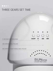 XEIJAYI 1个白色USB接口的SUNone UV LED美甲灯，专业凝胶指甲油烘干机，带定时器，智能美甲烘干机，美甲设备 - 白色 - 查看 3