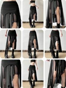 Women Skirts - Black - View 10