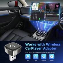 二合一有线转无线 CarPlay 适配器，Android Auto 车载屏幕镜像盒，迷你 USB-C 即插即用低延迟车载多媒体连接盒，兼容苹果和安卓系统 - M2 - 查看 8