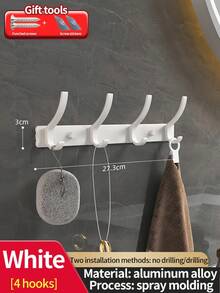Other Hooks & Rails - ตะขอสีขาว 4 อัน - ดู 13