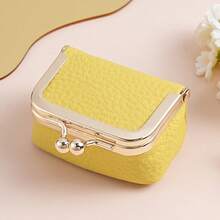 Brand New Genuine Leather Mini Wallet, Can Store Rings, Earrings, Jewelry, Earphones, Coin Purse, Hard Shell Design, Coin Pouch - Multicolor - View 19